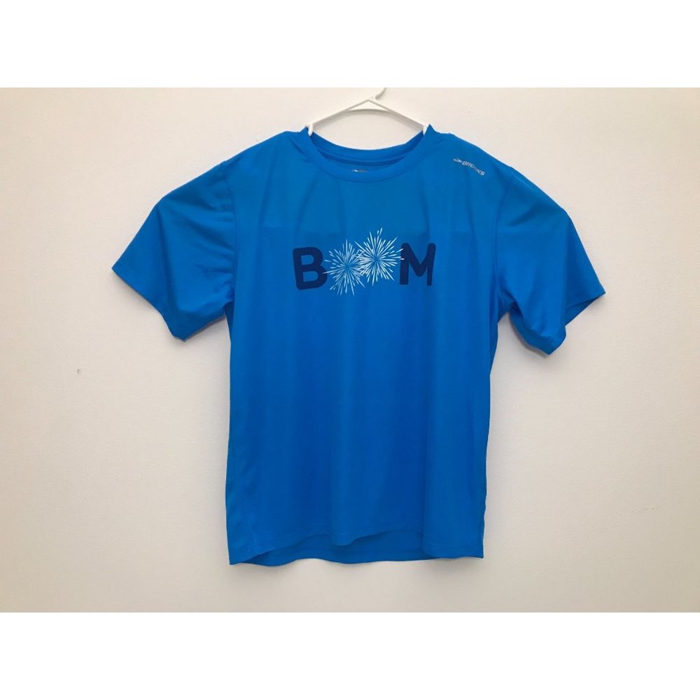 Brooks Dri Layer Boom Twin Cities Marathon 2016 Mens XL Blue T Shirt *13